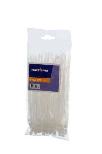 Picture of Powermaster Cable Ties 100X 2.5mm 4" 0822-00