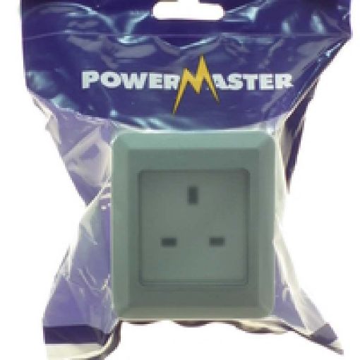 Picture of Powermaster 1 Gang Damp Proof Socket Ip55 1393-04