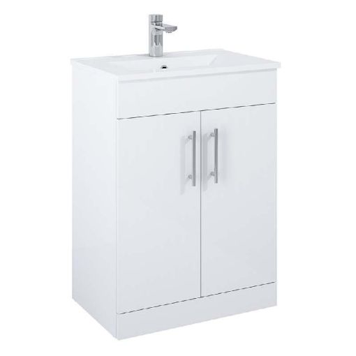 Picture of Belmont 600mm Vanity Unit White Gloss