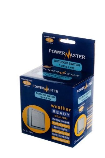 Picture of Powermaster 1G 2W Outdoor Switch Ip66   1709-06