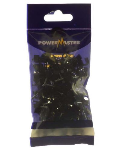 Picture of Powermaster 7mm Cable Clips Black Nc7-10 Bag 100 1754-22