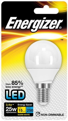 Picture of Energizer Led Golf Ball 3.4W E14 Opal 250Lm Warm White 25W