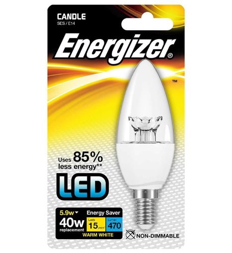 Picture of Energizer Led Candle Light Bulb 5.9W E14 Clear 470Lm 40W 1792-04