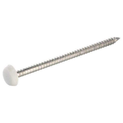 Picture of Polytop Pins 30mm White (250)Light Gauge