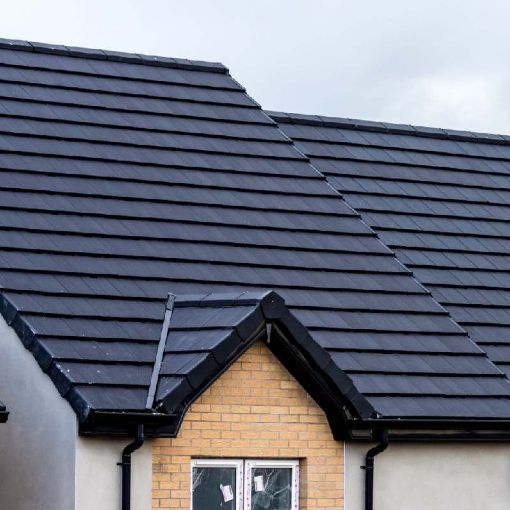 Picture of Roadstone Donard Flat Roof Tile Black (192 per pallet)