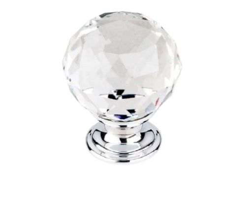 Picture of Phoenix Crystal Knob with Chrome Base 35mm