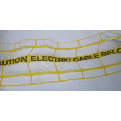 Picture of Bostik Underground Detect Tape Caution Electric Cable Below 200mm X 100M