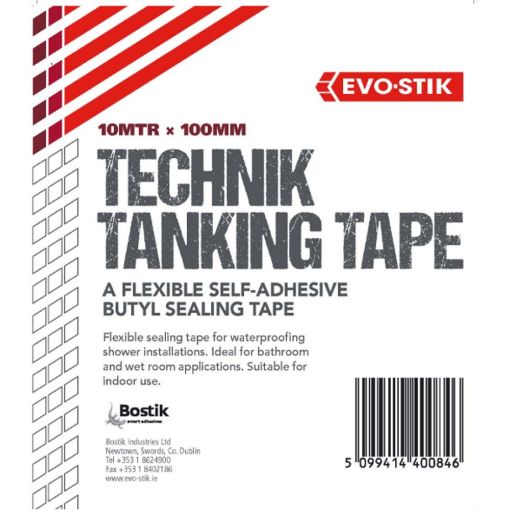 Picture of Bostik Technik Self Adhesive Butyl Tanking Tape 100mm X 10M Roll