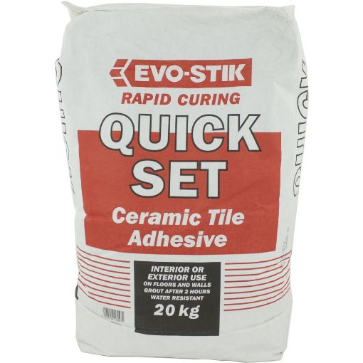 Picture of Bostik Quick Set Floor Tile Adhesive 20Kg (Red Bag)