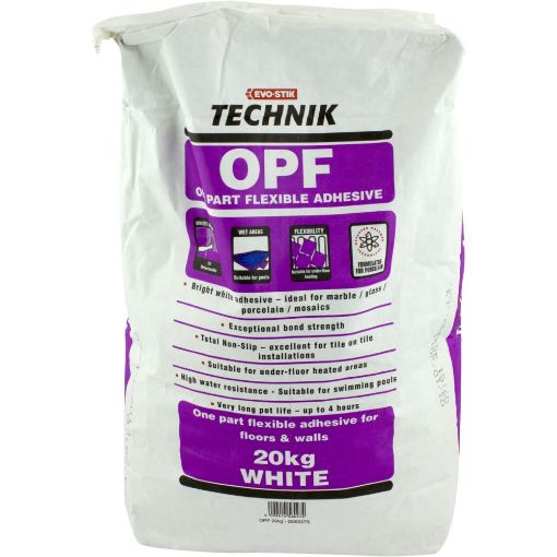 Picture of Bostik Technik OPF Tile Adhesive White 20Kg (Pink Bag)