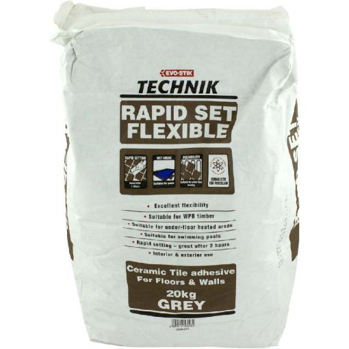 Picture of Bostik Technik Rapid Set Flex Grey 20Kg (Brown Bag)