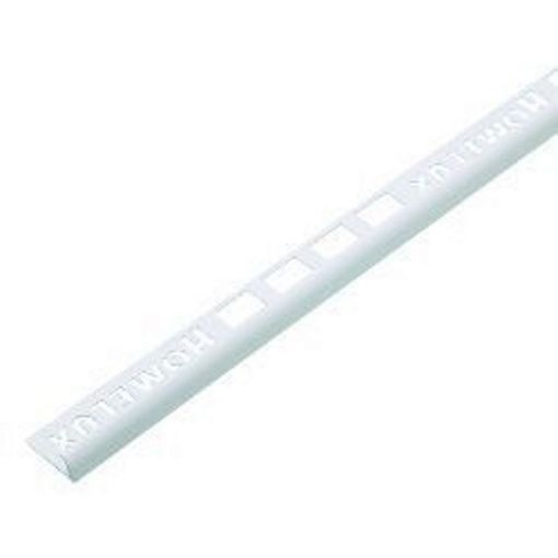 Picture of Homelux Tile Trim Round Edge White 9mm X 2.5M