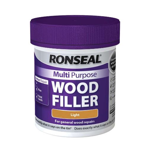 Picture of Ronseal Paint Multi Purpose Wood Filler Light 250G J