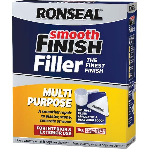 Picture of Ronseal Paint Multi-Purposepowder Wall Filler White 1Kg