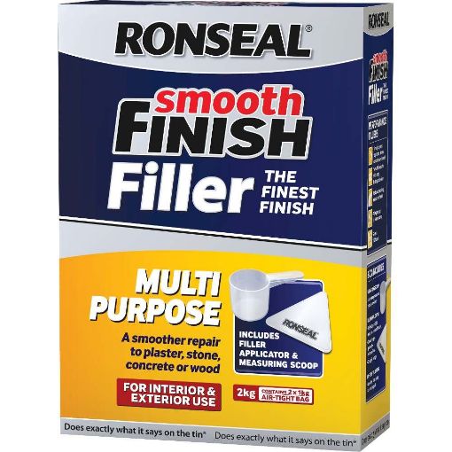 Picture of Ronseal Paint Multi-Purposepowder Wall Filler White 2Kg