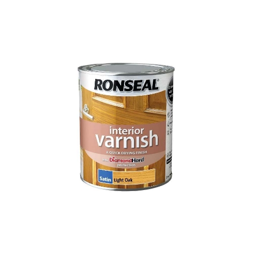 Picture of Ronseal Paint Interior Varnish Satin Loak 750ml