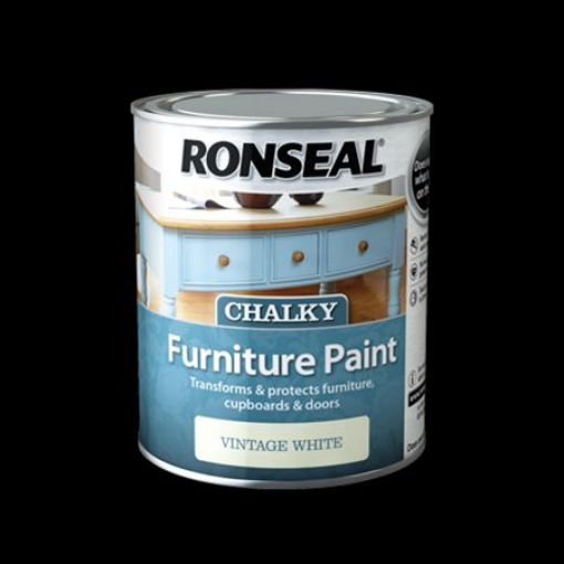Picture of Ronseal Paint Chalk Paint Country Cream 750ml
