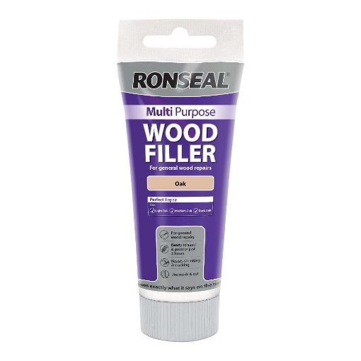 Picture of Ronseal Paint Multi Purpose Wood Filler Oak 325G T