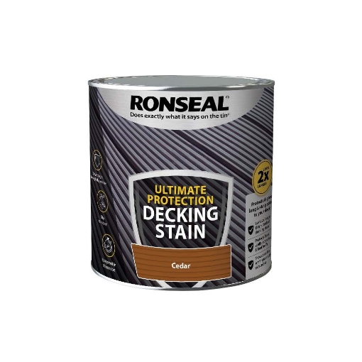 Picture of Ronseal Paint Ultimate Protection Decking Stain Cedar 2.5Lt