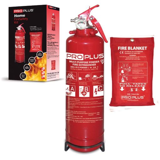 Picture of Proplus Fire Safety Kit- Includes Extinguisher & Blanket