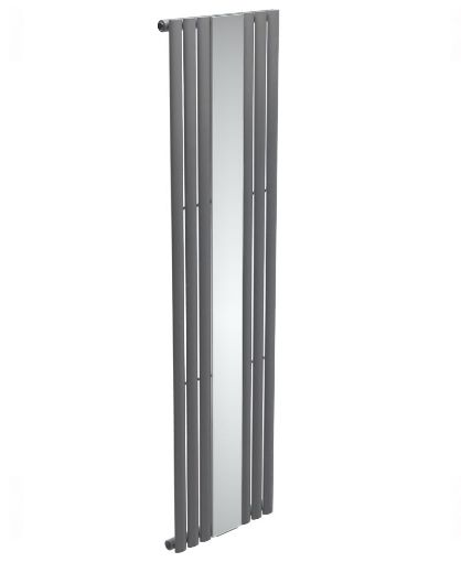 Picture of Amura Elliptical Tube Mirror Radiator Single Panel Anthracite 1800 x 500mm
