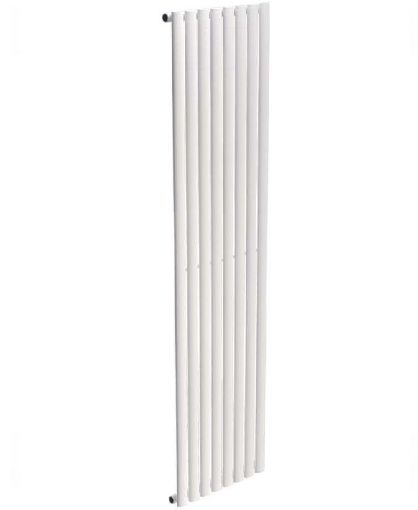 Picture of Amura Elliptical Tube Vertical Designer Radiator 1800 x 480 Single Panel White