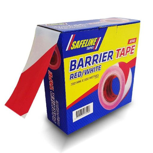 Picture of Safeline 500 Metres Long Red /White Warning Tape