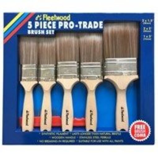 Picture of Fleetwood Paint 5Pc Pro-Trade Brush Set