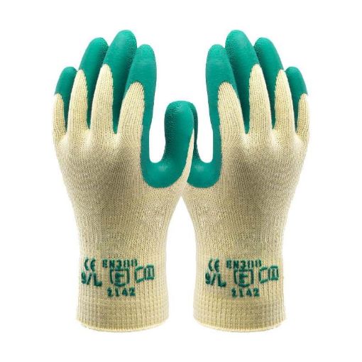 Picture of Safeline Green Grip Gloves Large.