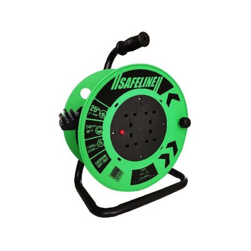 Picture of Safeline 25Mt X 240V X 13A  1.0 Sq Cable Reel