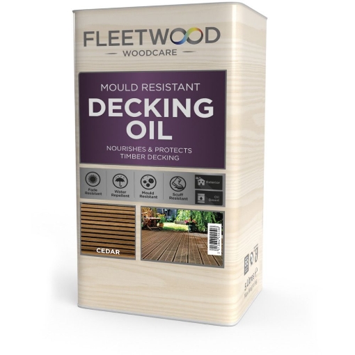 Picture of Fleetwood Paint 5L Decking Oil-Cedar