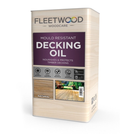 Picture of Fleetwood Paint 5L Decking Oil-Natural