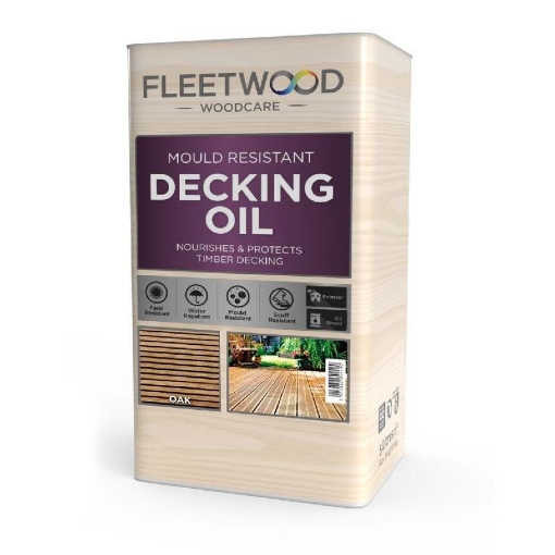 Picture of Fleetwood Paint 5L Decking Oil- Oak