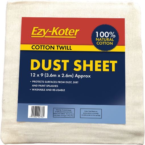 Picture of Paint Cotton Dust Sheet 12X9 Ezykoter