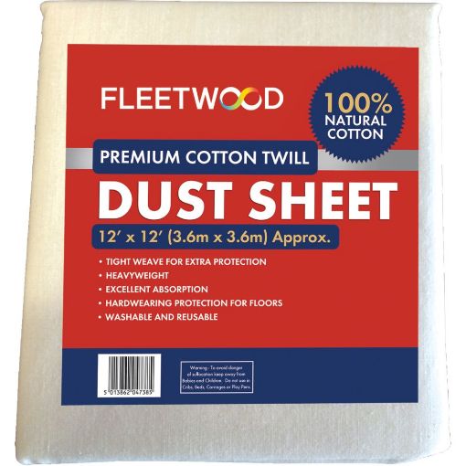 Picture of Fleetwood Paint Prem. Cotton Dust Sheet 12X12