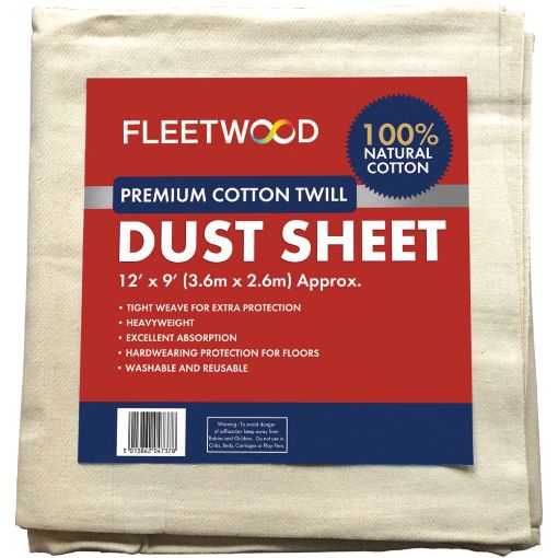 Picture of Fleetwood Paint Prem. Cotton Dust Sheet 12X9