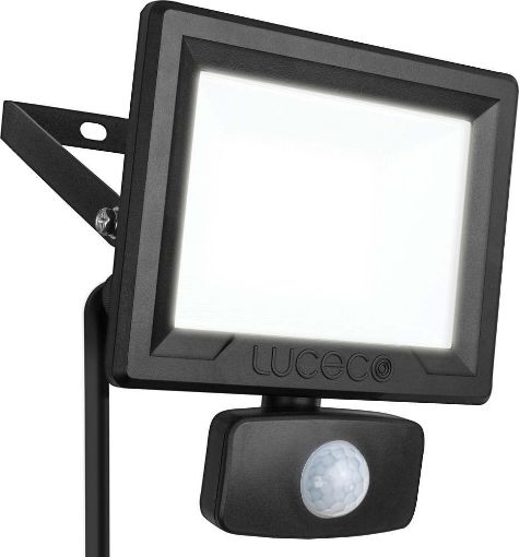 Picture of Luceco Eco Flood IP65 Pir Blk 30W - 1M Cable