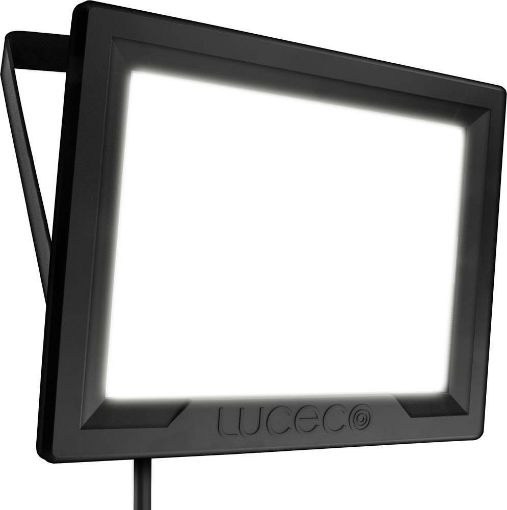 Picture of Luceco Eco Flood IP65 Pir Blk 50W - 1M Cable