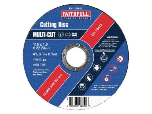 Picture of Faithful Multi Cut  Cut Off Wheels In Tin