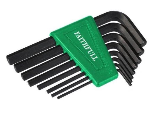 Picture of Faithfull Hex Key Set (8)  A/F   - Short Arm