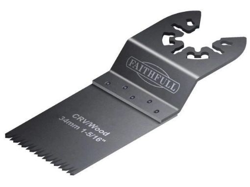 Picture of Faithfull Multi-Function Tool CRV Flush Cut Wood Blade Ground Side Set 34mm