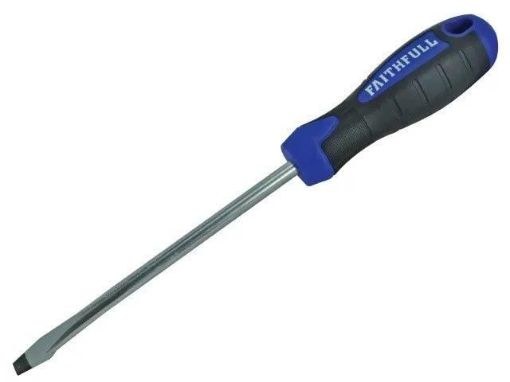 Picture of Faithfull Soft Grip Screwdriver Flared 200mm X 10mm