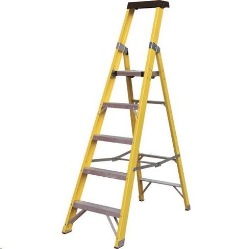 Picture of Safeline 6 Thread Podium Fibreglass Ladder