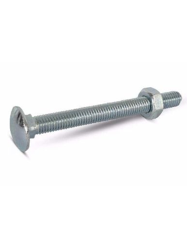 Picture of Forgepack Carriage Bolt Zinc Plated M10x100 Bag 10