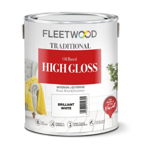 Picture of Fleetwood Paint 1L Gloss Brilliant White (33% Extra Free)