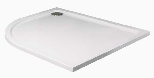 Picture of Kristal Low Profile 1000x800 Offset Quadrant Shower Tray LH with FREE shower waste