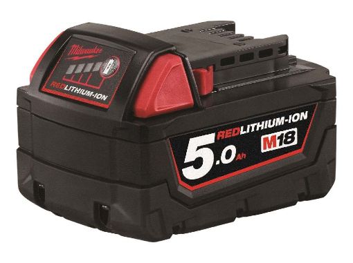 Picture of Milwaukee M18B5 5.0Ah Red Lithium Ion Battery