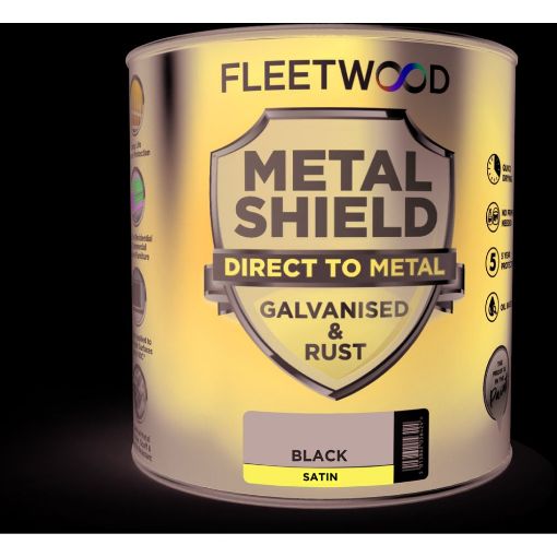 Picture of Fleetwood Paint 1L Metal Shield Matt Black