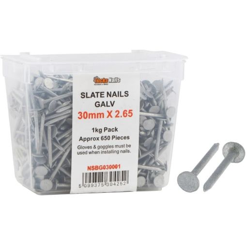 Picture of Clout Slate Nails Galv 30mm x 2.65 x 1Kg