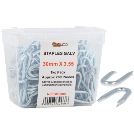 Picture of Staples Galv 30mm x 3.55 x 1Kg